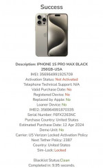 BRAND NEW FACTORY SEALED iPhone 15 Pro Max 256 GB Black Titanium