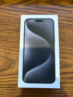 BRAND NEW FACTORY SEALED iPhone 15 Pro Max 256 GB Black Titanium