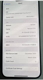 Apple iPhone 15 Pro Max - MU663LL/A 256GB - Sim Locked Verizon