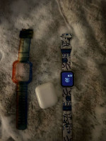Brand new Apple watch SE & Airpods Gucci, Coach & Nike bands