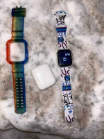 Brand new Apple watch SE & Airpods Gucci, Coach & Nike bands