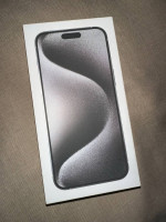 Apple iphone 15 pro max white 256gb titanium sealed box unlocked