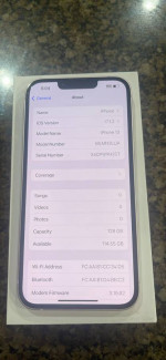 Apple iphone 13 128 gb tmobile/metro