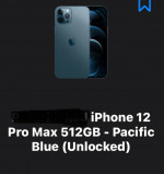 iPhone 12 ProMax 528GB