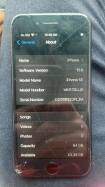 Partially locked Iphone SE