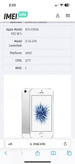 iPhone SE 32 GB 1st generation Unlocked Silver