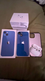 NUEVO IPHONE 13 128GB AZUL AT&T, APPLE AIRPODS 3RD GENERATION ORIGINALES NUEVOS