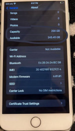 Iphone 8 plus Silver 256 GB