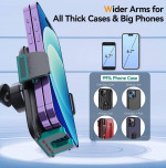 Car Phone Holder Mount, [Military-Grade Suction & Super Sturdy Base] 3