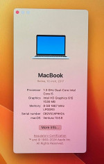 Apple MacBook Retina 12-inch Gold August 2017 1.3GHz Dual-Core i5