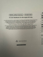 2024 MacBook Air m3 13" 16GB RAM 512GB SSD - SEALED
