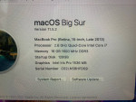 15” Retina MacBook Pro 2.6i7 16r 128sd / L2013 *Perfect Display