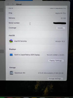 M1 Macbook Pro 16 inch 32gb