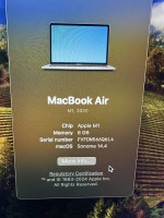 Macbook Air 13 in M1 Space Gray 8GB RAM 128GB