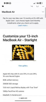 Rose gold macbook air good condtion