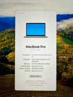 Apple MacBook Pro 15", 512GB Storage, 32GB Memory