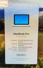 Apple MacBook Pro 13-inch April 2012 2.5GHz Dual-Core Intel Core i5