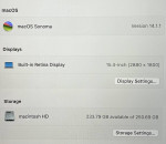 MacBook Pro 15 inch (Mid 2018) 16 GB Memory 256 GB Storage