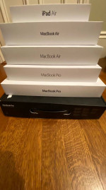 Empty Apple MacBook & iPad boxes (6)