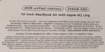 MacBook Air 13" Apple M2 Chip - New in Box (Sealed)