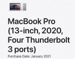 MacBook Pro Touch Bar 13-inch 2020