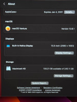 2022 Macbook Pro M2 Applecare+ through 01/2031