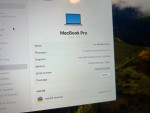 Apple MacBook Pro 15 Touchbar Intel Core i7 2.9GHz 16gb ram 256gb M.2PCIe SSD 20