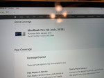 Apple MacBook Pro 15 Touchbar Intel Core i7 2.9GHz 16gb ram 256gb M.2PCIe SSD 20