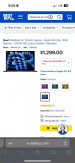 Macbook Air M3 13-inch NEW