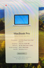 Apple MacBook Pro Retina 13-inch December 2013 2.8GHz Dual-Core i7