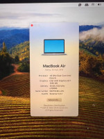 MacBook Air, Retina, 13- inch, 2018, Memory 16 GB RAM