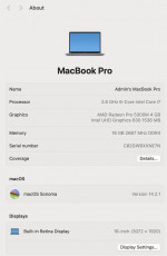MacBook Pro 16” 2019