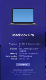 2019 MacBook Pro 18 inchfor sale