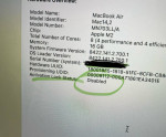 Macbook air 2022 laptop
