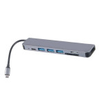 7-1 Multiport USB-C Adapter:USB,HDMI,PD,SD,TF MacBook Pro/Air,Nintendo