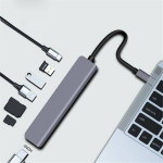 7-1 Multiport USB-C Adapter:USB,HDMI,PD,SD,TF MacBook Pro/Air,Nintendo