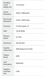 2019 15” MacBook Pro