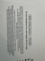 New Apple MacBook Pro 14in - M3 PRO 12C/18C - 18GB RAM 1TB SSD - Black