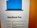Macbook Pro 16 inch 2019 Touch Bar core i9 16GB RAM 1TB SSD