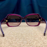 Tory Burch Fuchsia Sunglasses with Tortoise Case