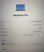 Pristine MacBook Pro 16-inch Nov 2023 with AppleCare+ till 2027 - $3,