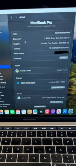 Macbook pro 13-inch 2018