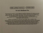 New MacBook Pro 14in - M3 8Cores cpu/10Cores gpu 8GB RAM 512GB SSD