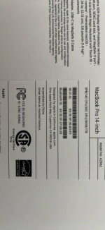 Macbook pro 14” m3 max 36gb/1tb