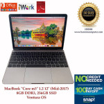 MacBook "Core m3" 1.2 12" (Mid-2017) 8GB DDR3, 256GB SSD, Catalina OS