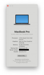 MacBook Pro 13-inch i5 2.0GHz quad‑core