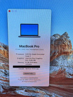 MacBook Pro 13 inch 2019. 2.8GHz Quad Core i7 – broken screen – $260