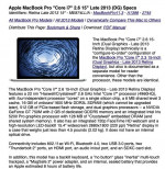 MacBook Pro 2.6 Ghz Quad core Intel i7
