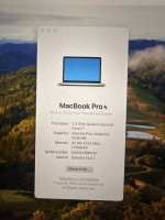 MacBook Pro 13 inch 2020 2.3ghz Quad i7 32gb 500 SSD (52 battery cycle