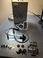 Jabra 45E Bluetooth headphones w/ new ear pieces